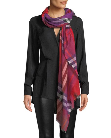 burberry giant check colorblock magenta|burberry scarf 2024.